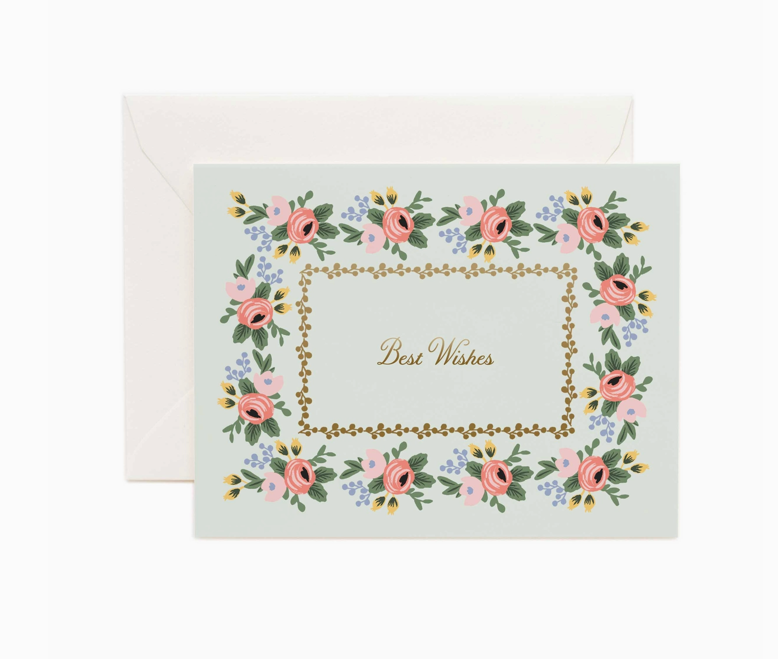 Rosa Best Wishes Card