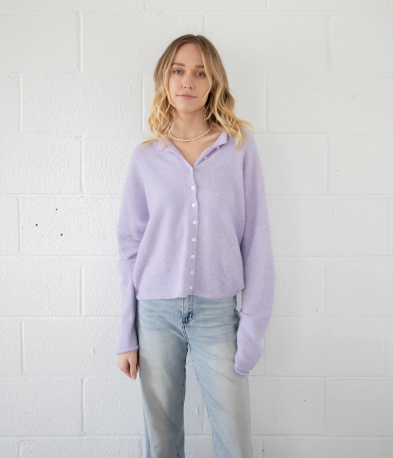 Lavender Piper Cardigan