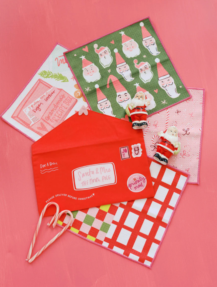 Letters to Santa Wafflecloths - Set of 4