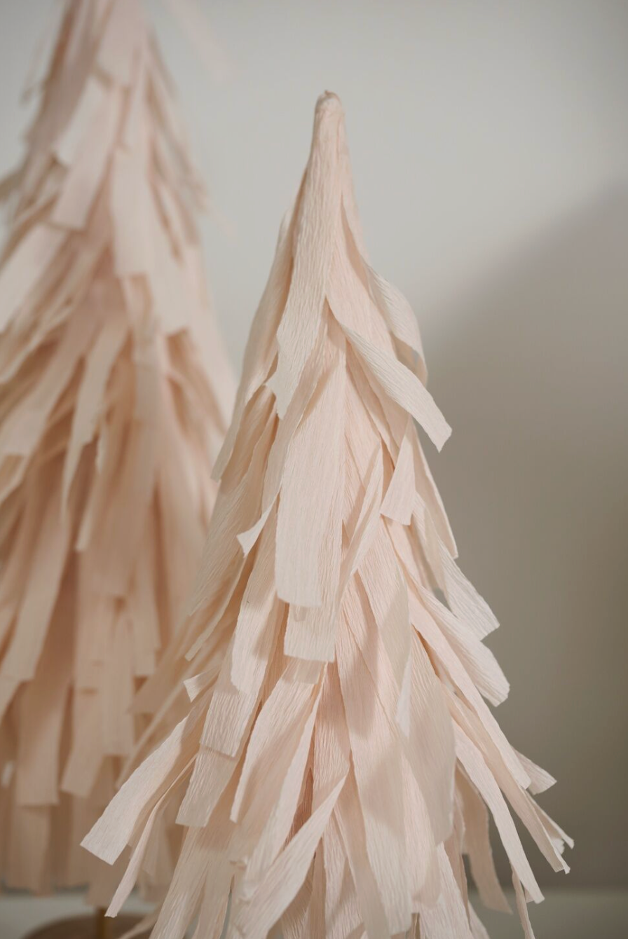 Light Pink Streamer Christmas Tree