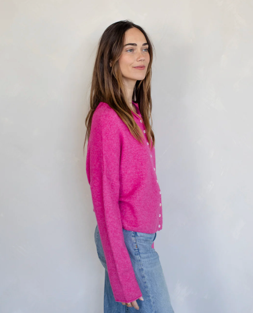 Fuchsia Piper Cardigan