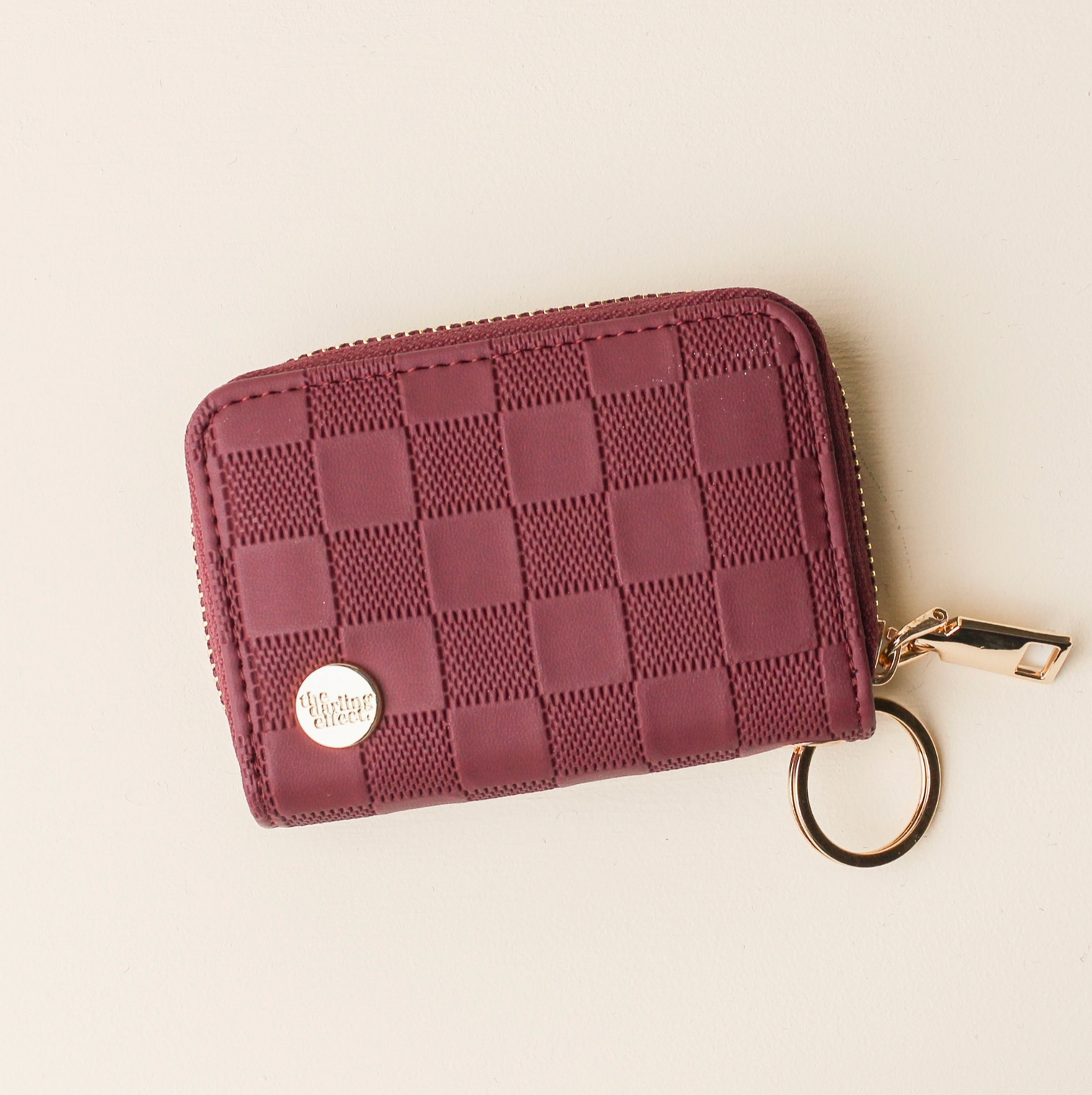 Plum Zip Around Wallet