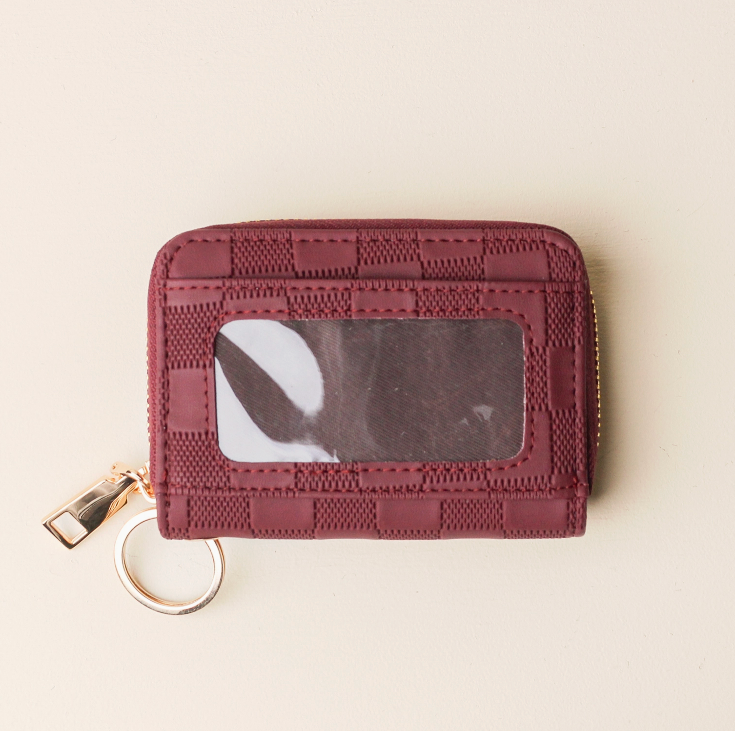 Plum Zip Around Wallet