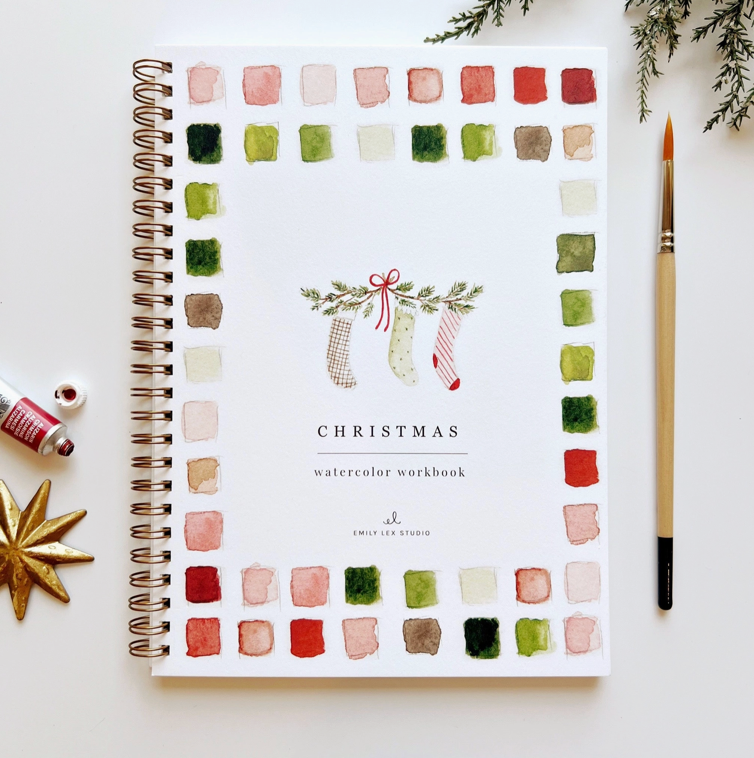 Christmas Watercolor Notebook