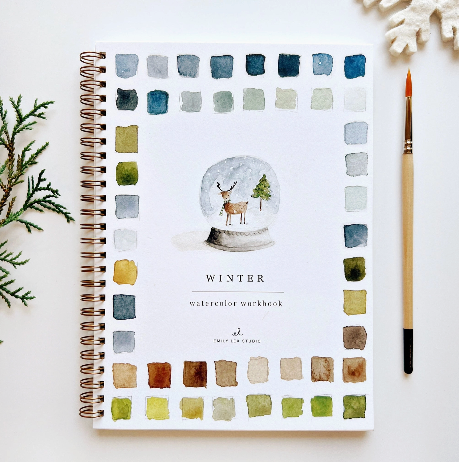 Winter Watercolor Notebook