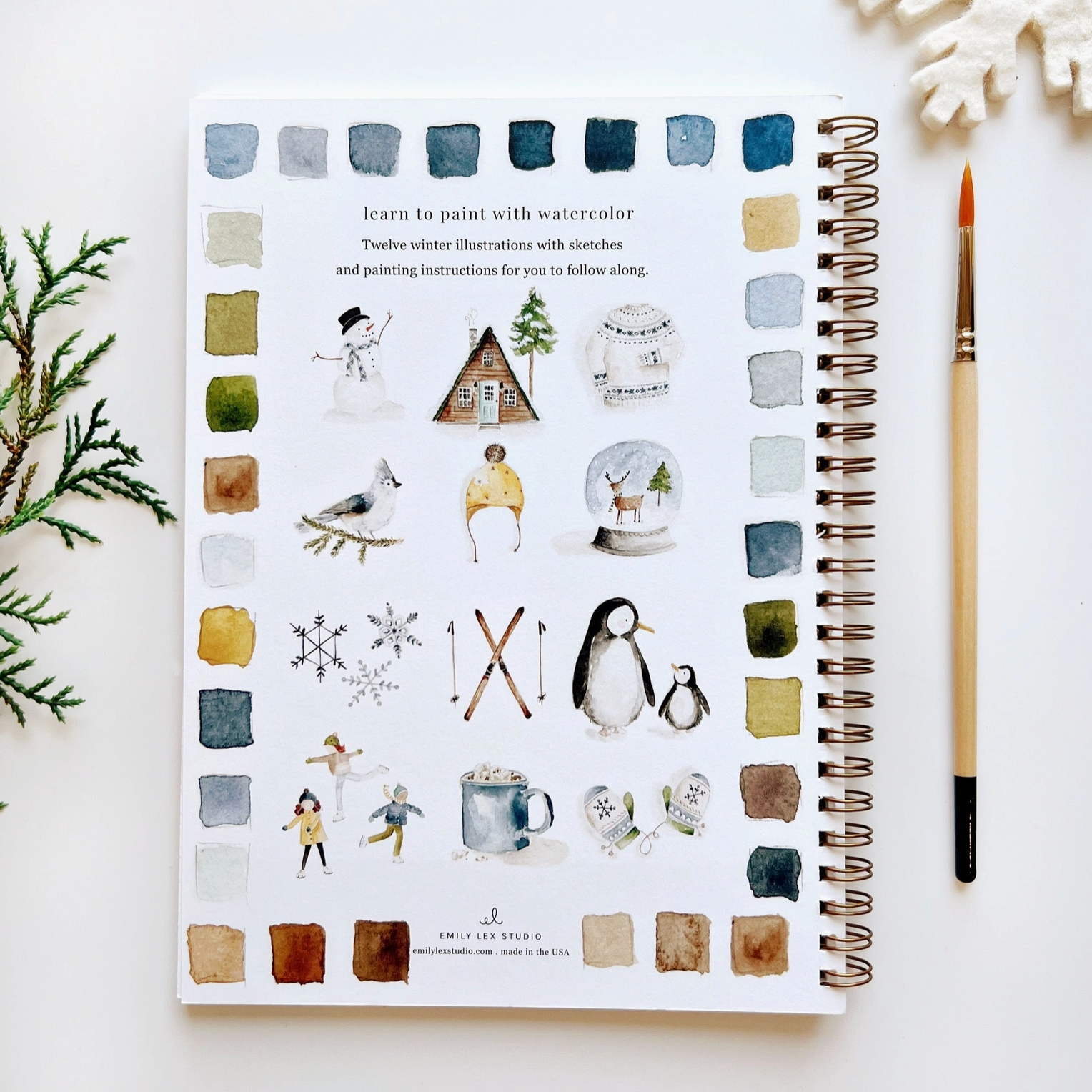 Winter Watercolor Notebook