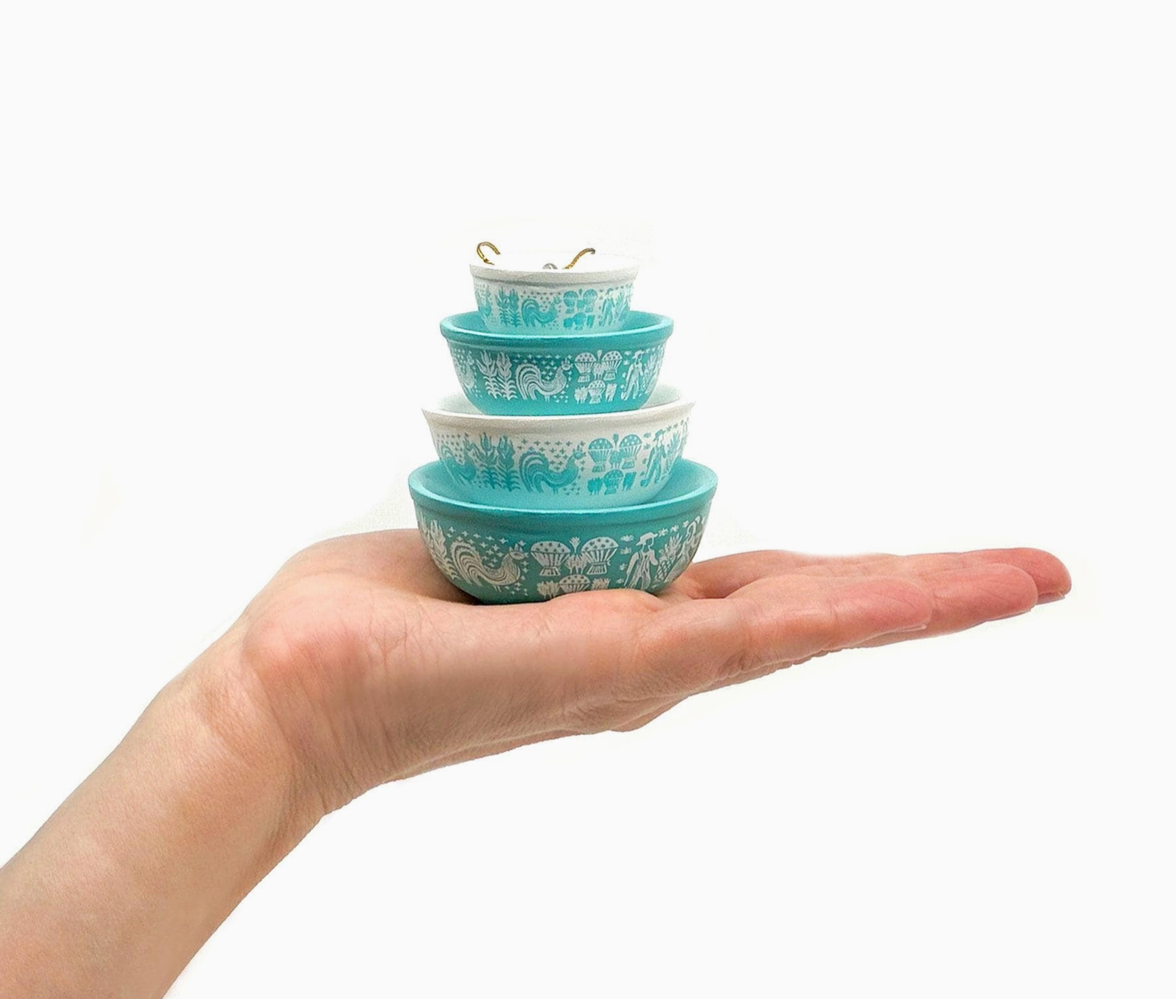 Mini Pyrex-Inspired Bowl Ornament - Butterprint