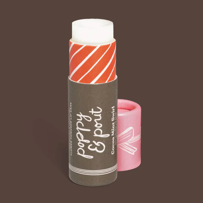 Cocoa Mint Swirl Lip Balm - Poppy & Pout