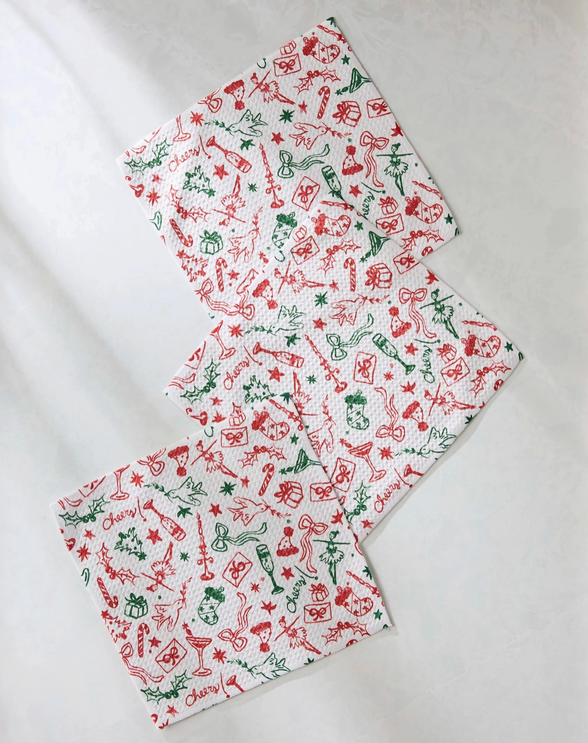 Holiday Doodles Dishcloth Set