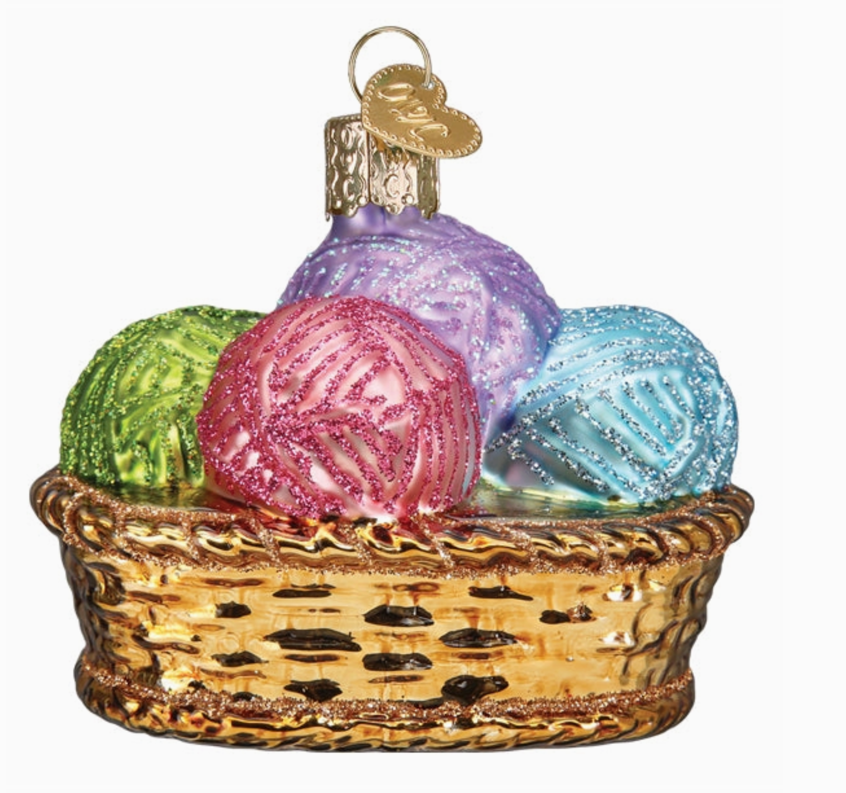 Basket of Yarn Ornament