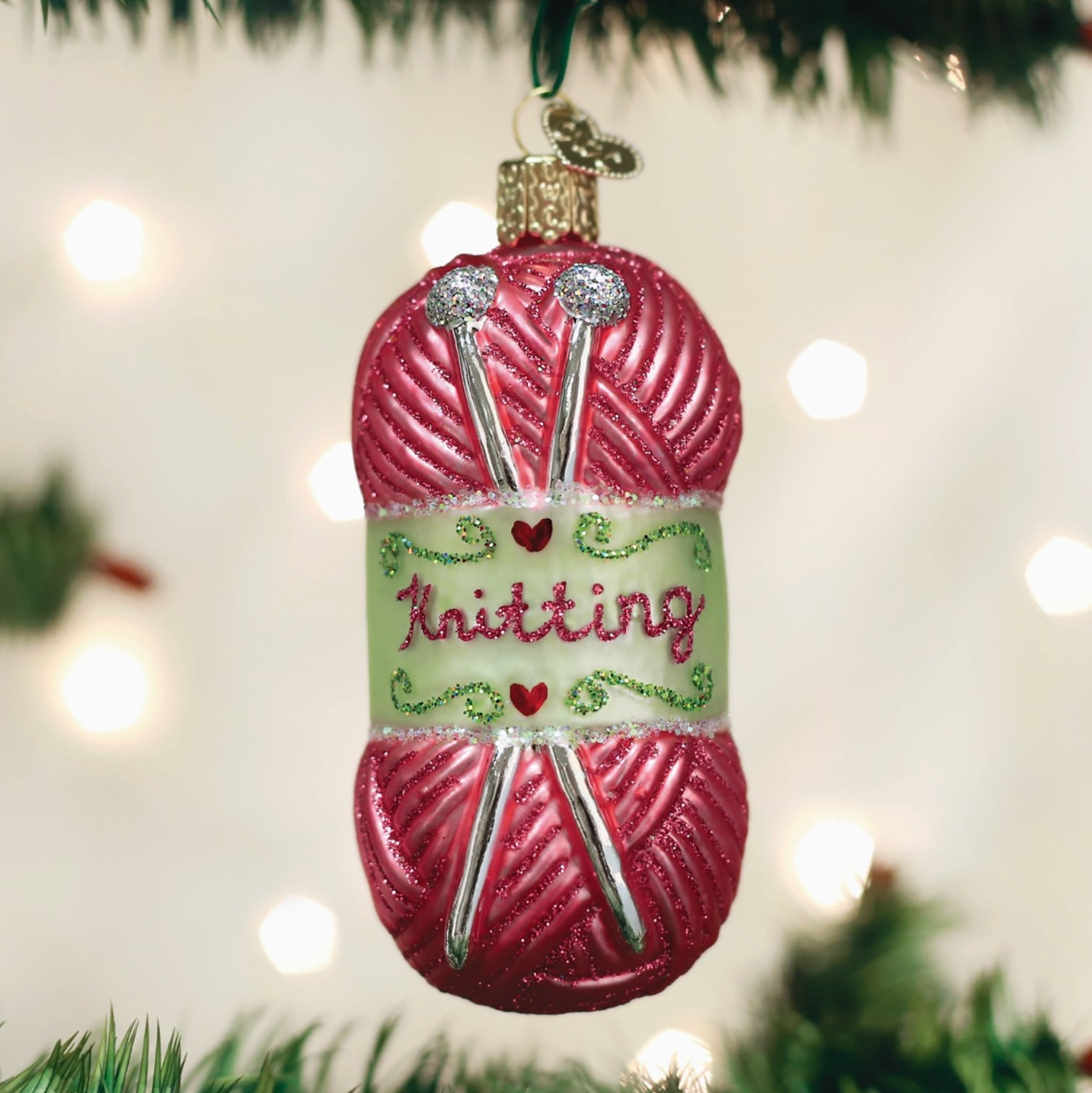 Knitting Yarn Ornament