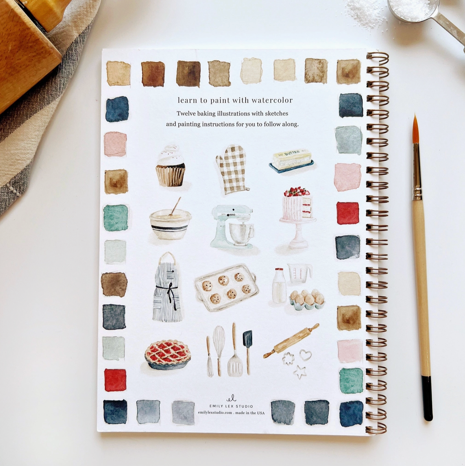 Baking Watercolor Notebook