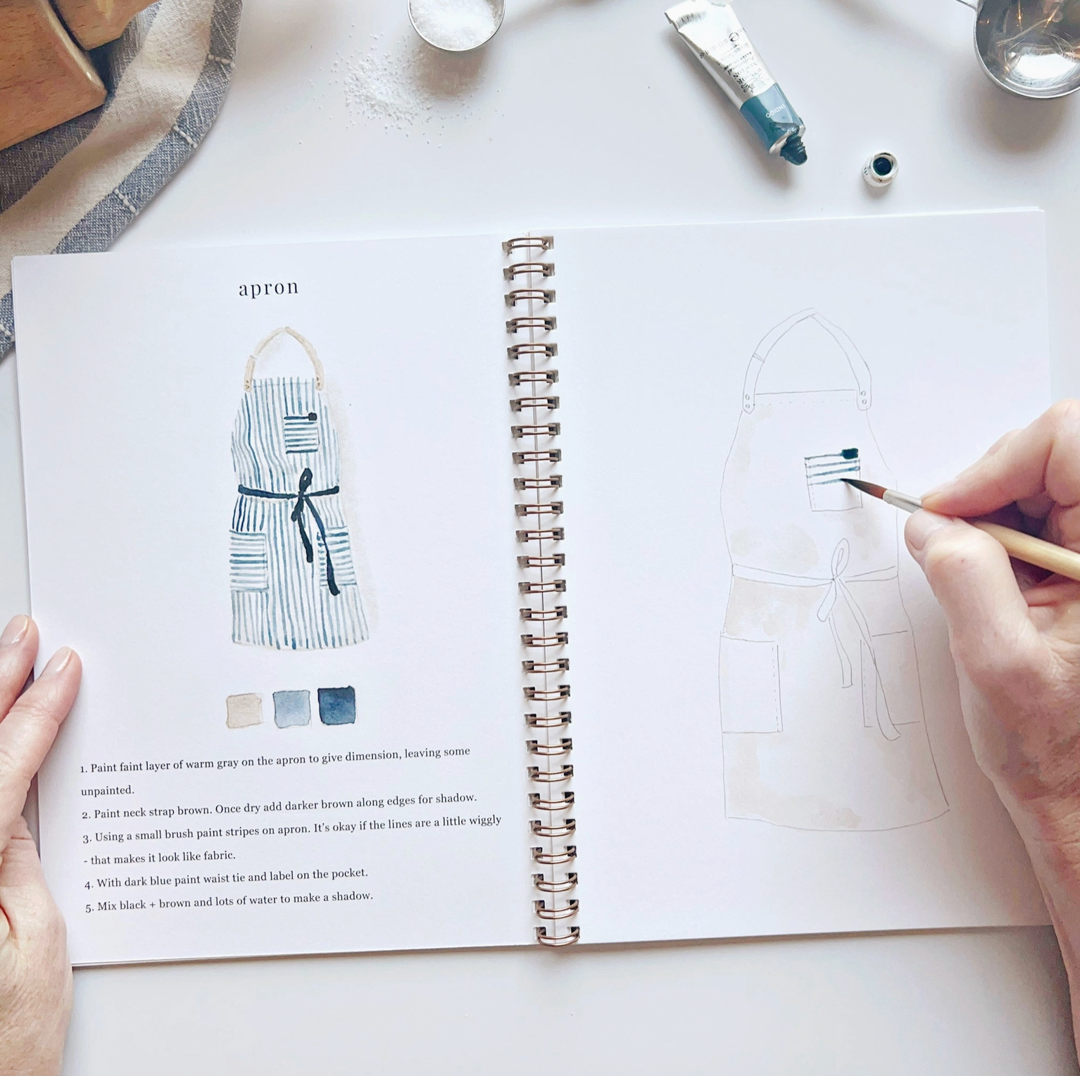 Baking Watercolor Notebook