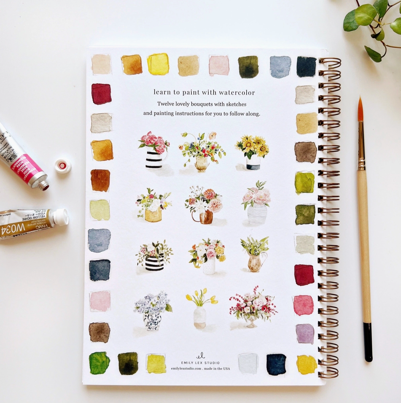 Bouquets Watercolor Notebook