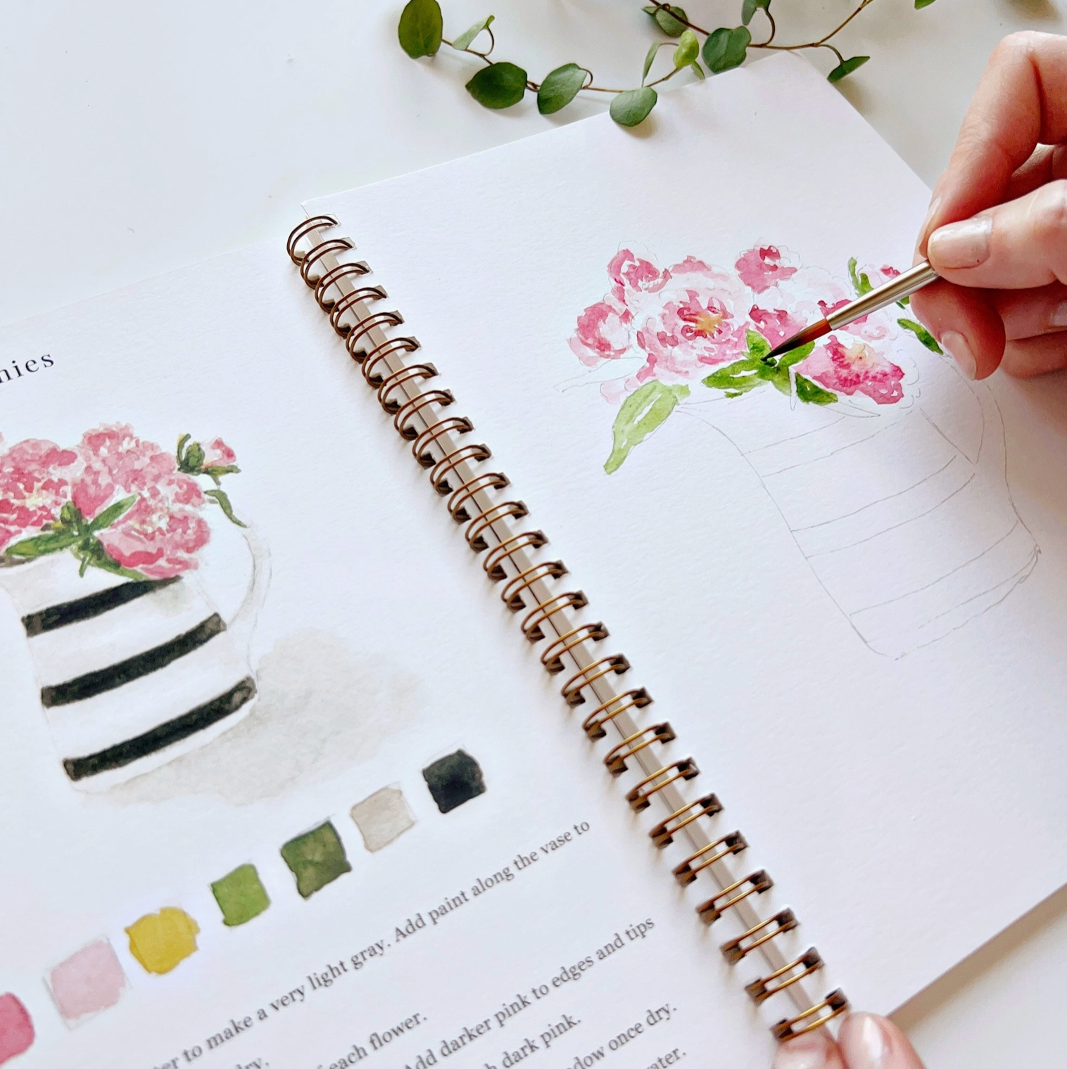 Bouquets Watercolor Notebook