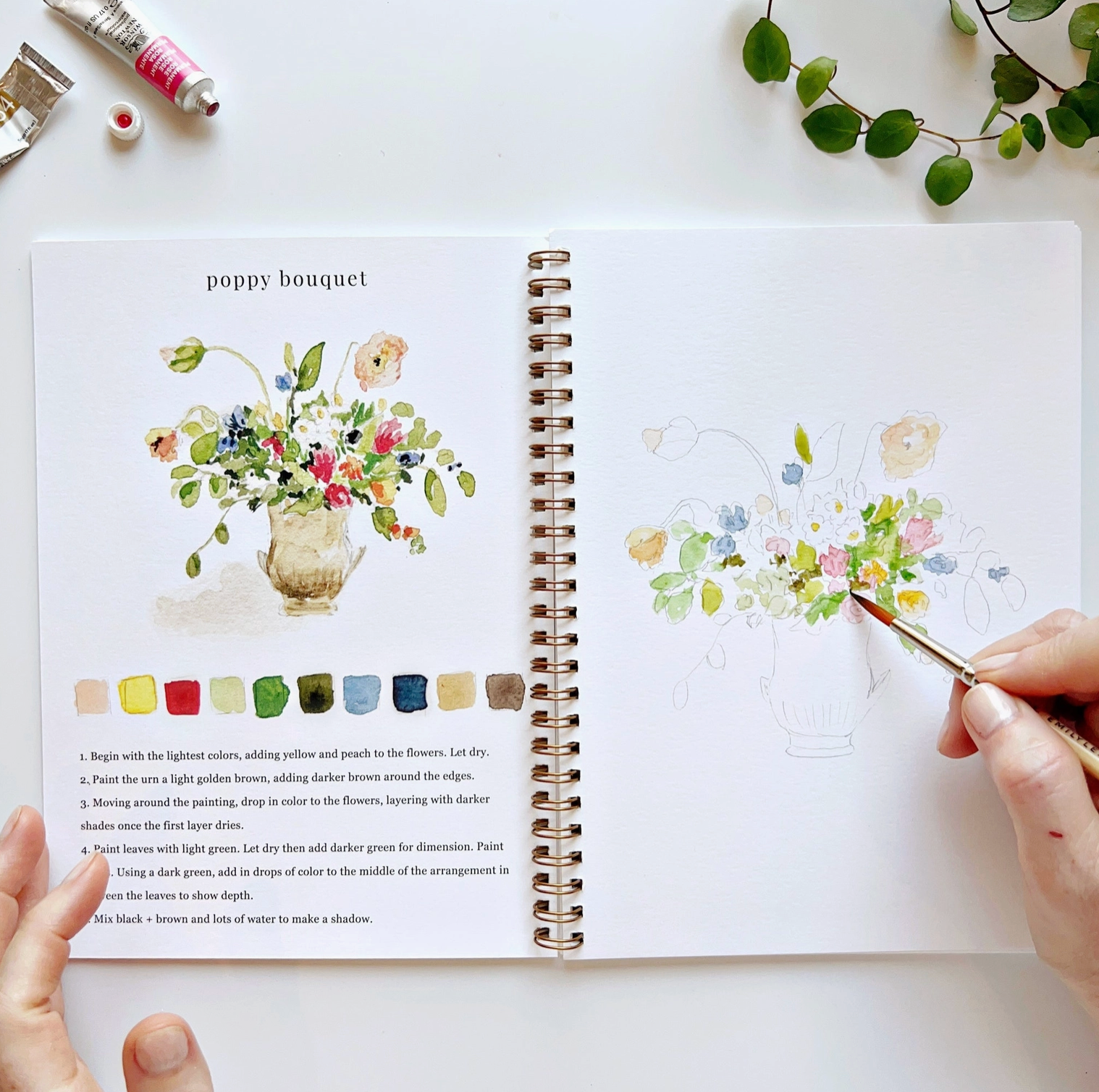 Bouquets Watercolor Notebook