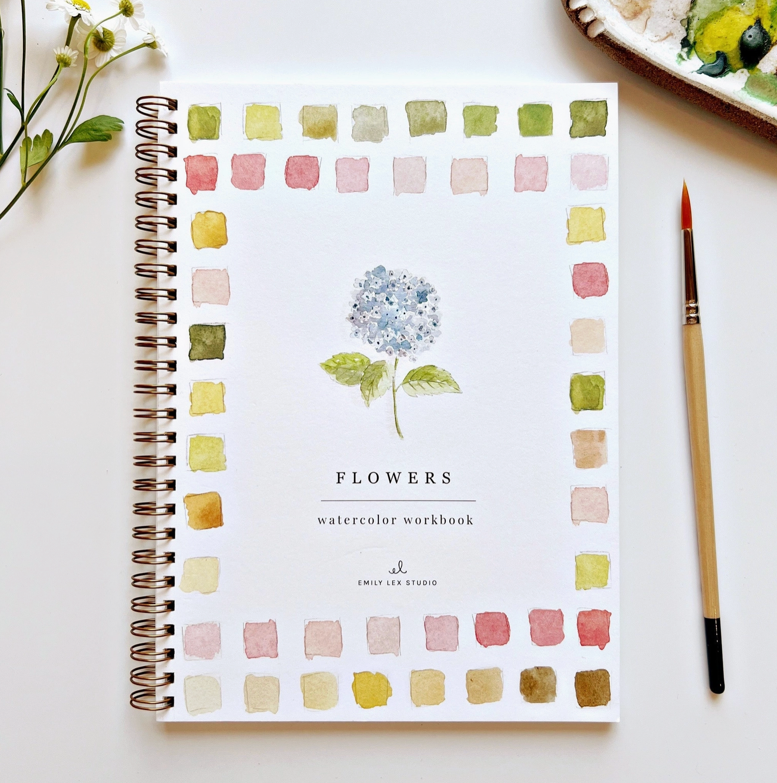 Flowers Watercolor Notebook