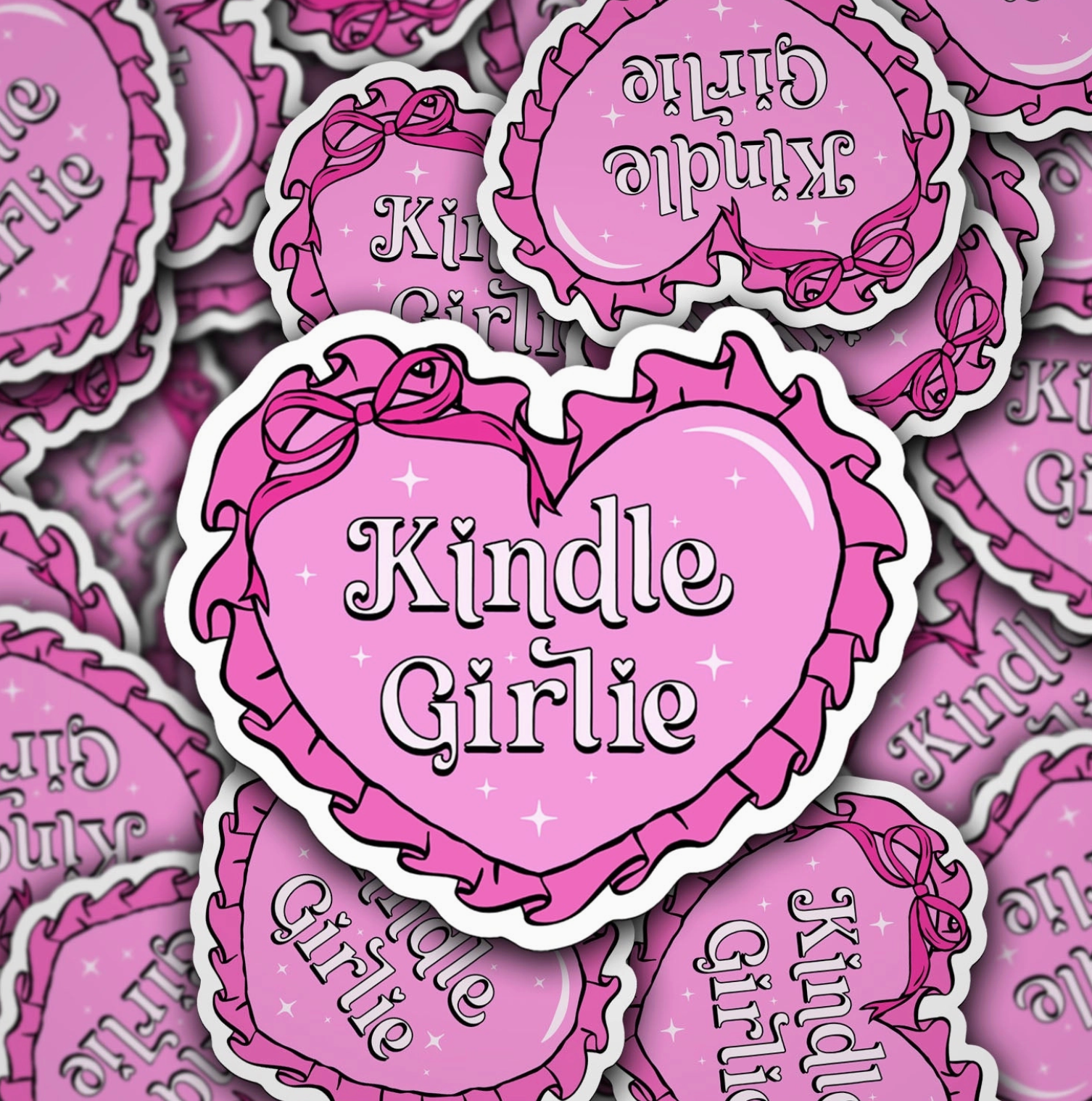 Kindle Girly Sticker
