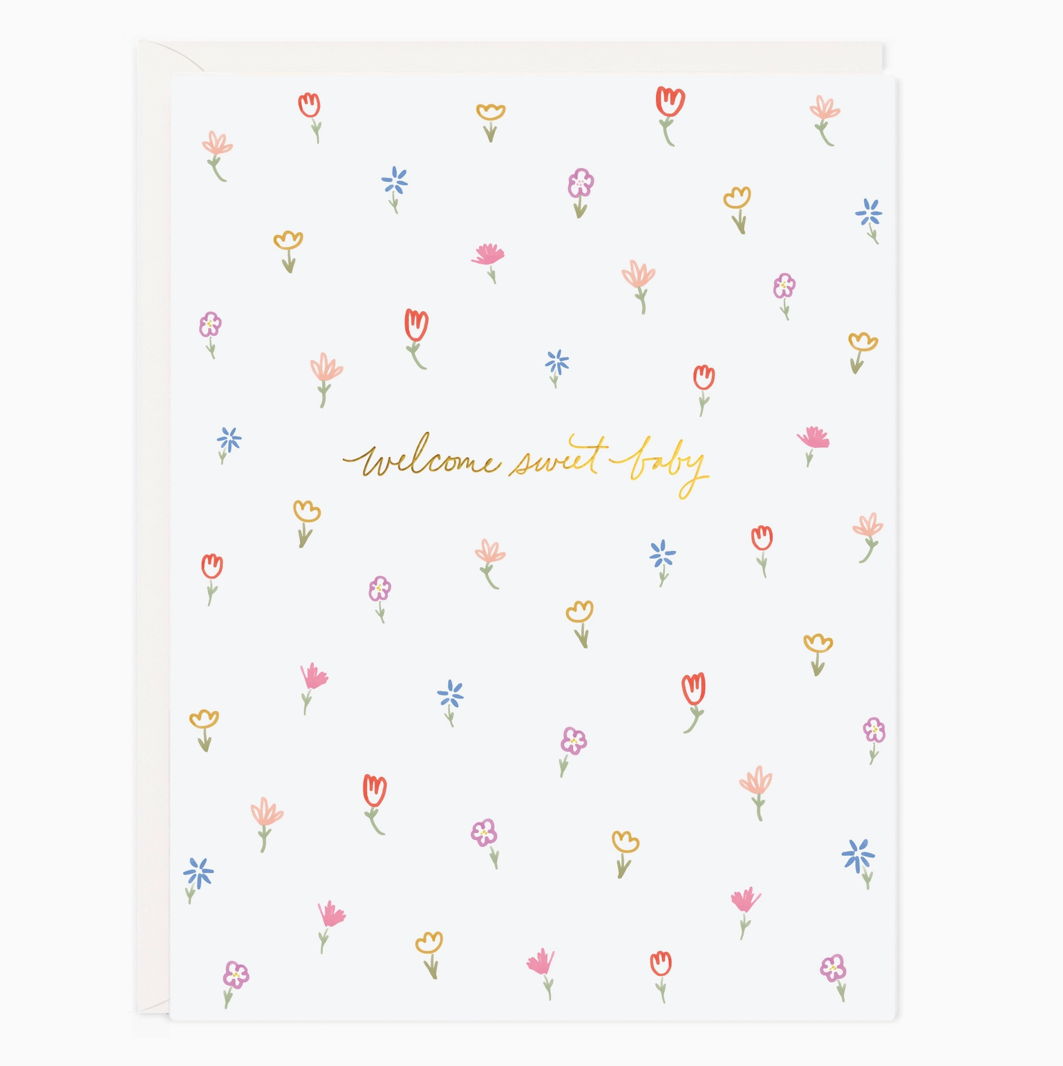 Sweet Baby Petite Floral Card