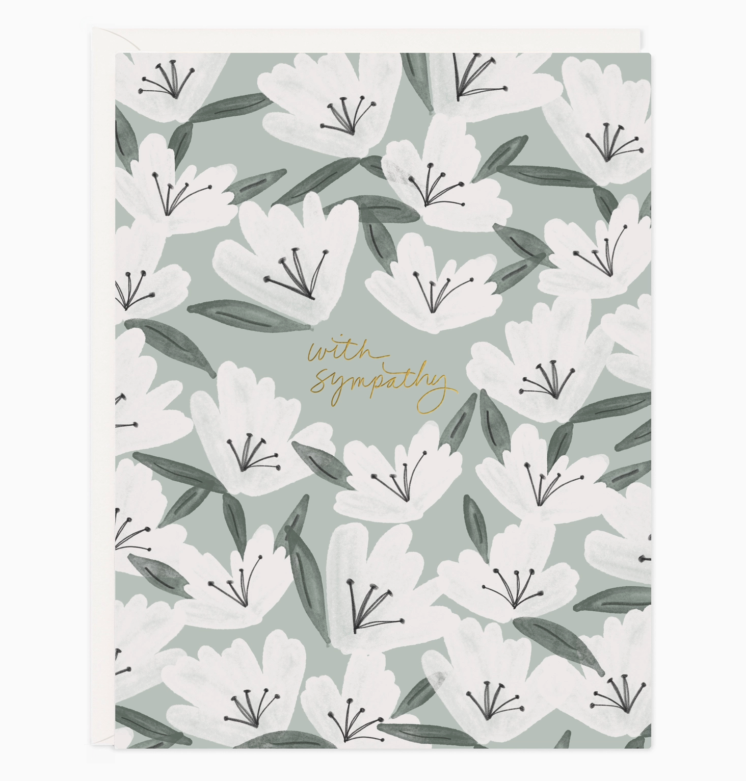 Sympathy Flowers Card