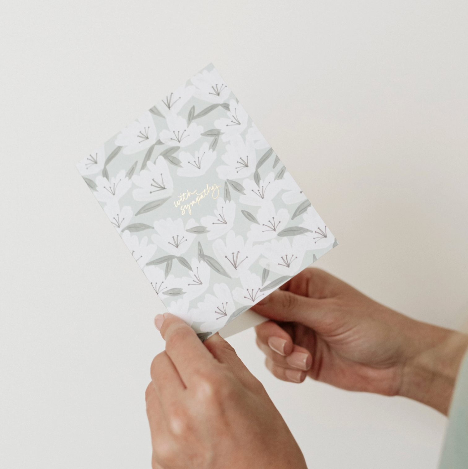 Sympathy Flowers Card