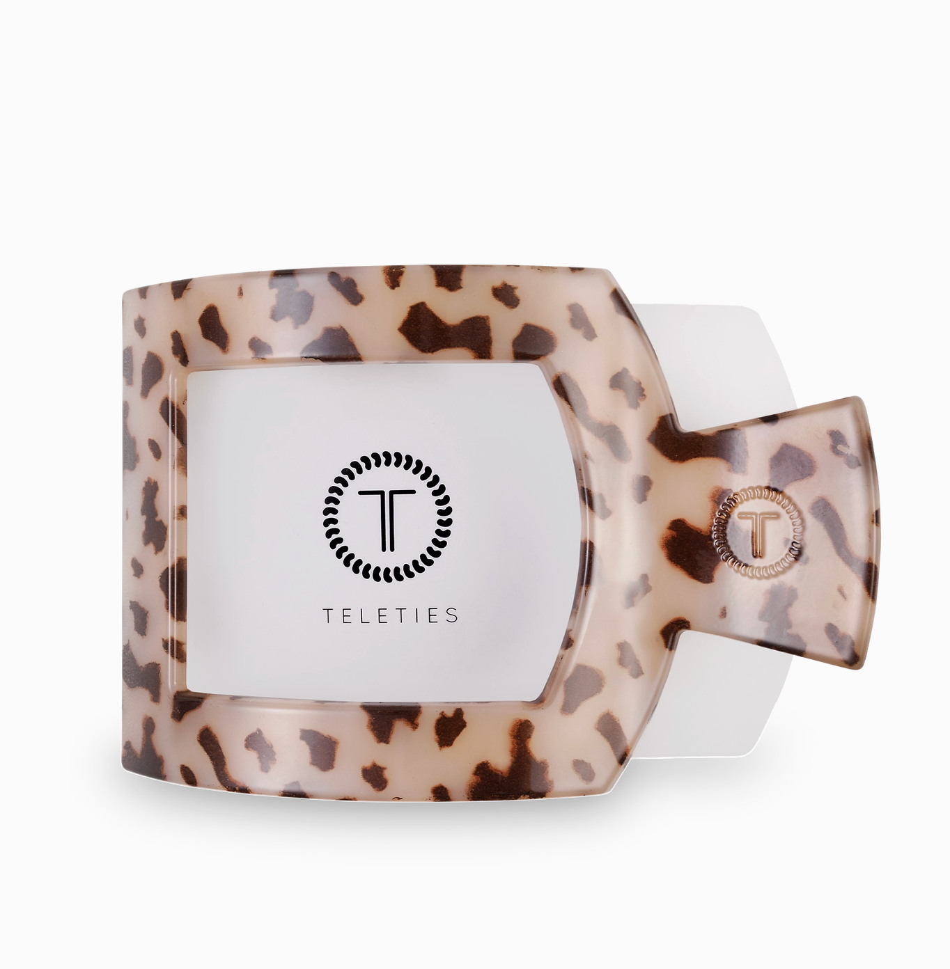 Square Flat Hair Clip - Blonde Tortoise