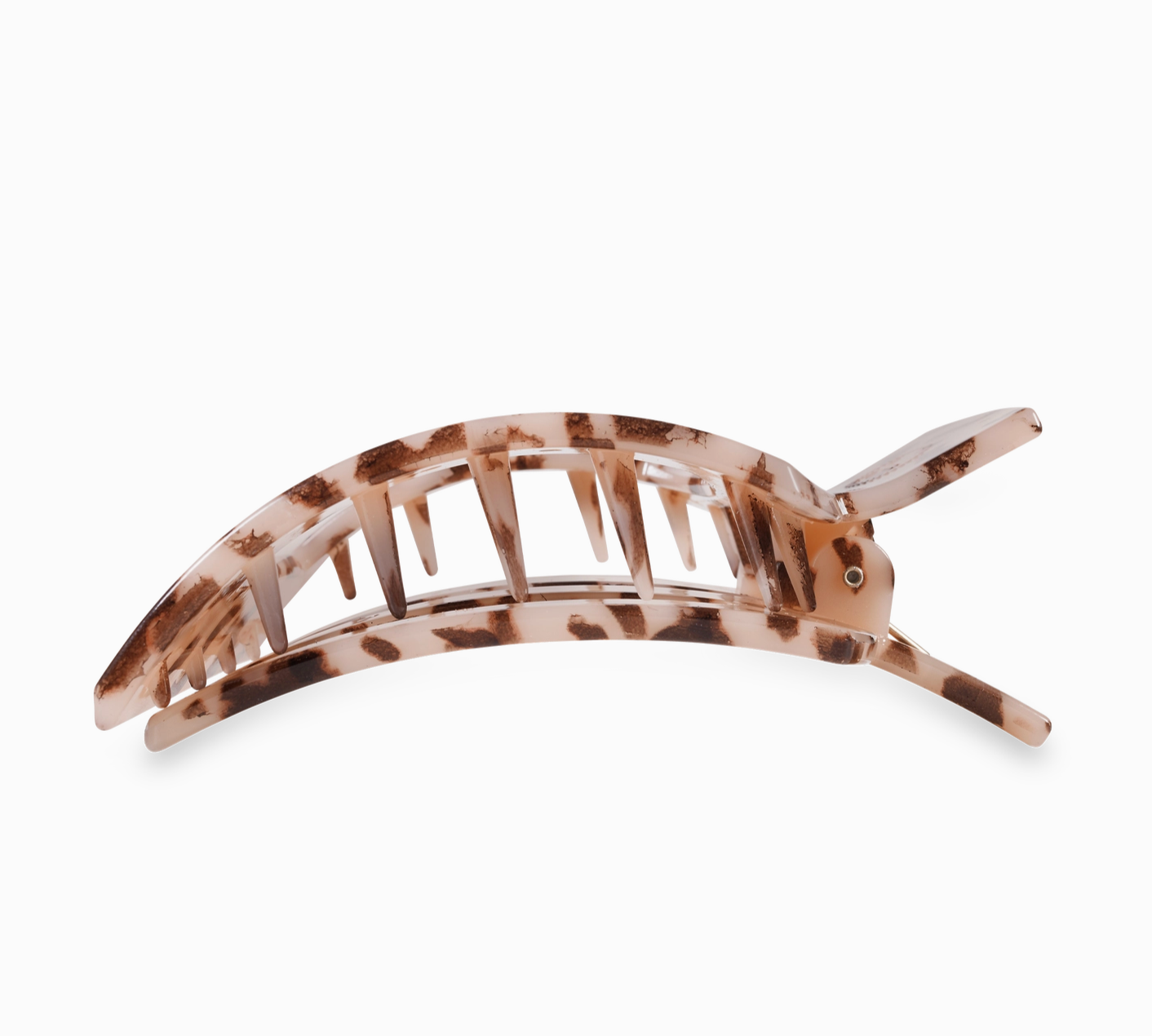 Square Flat Hair Clip - Blonde Tortoise