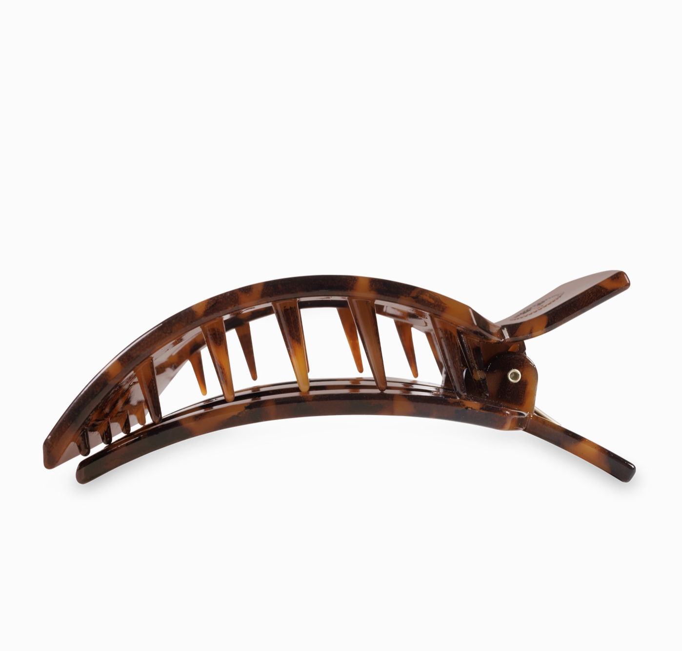 Square Flat Hair Clip - Tortoise