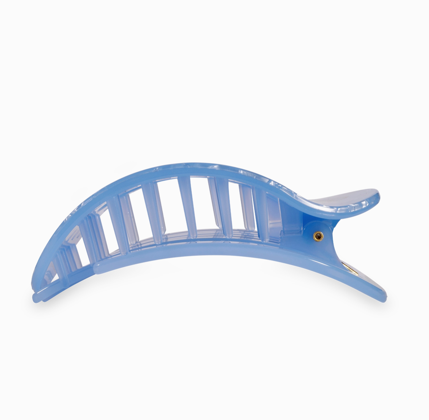 Flat Round Hair Clip - Blue Lagoon