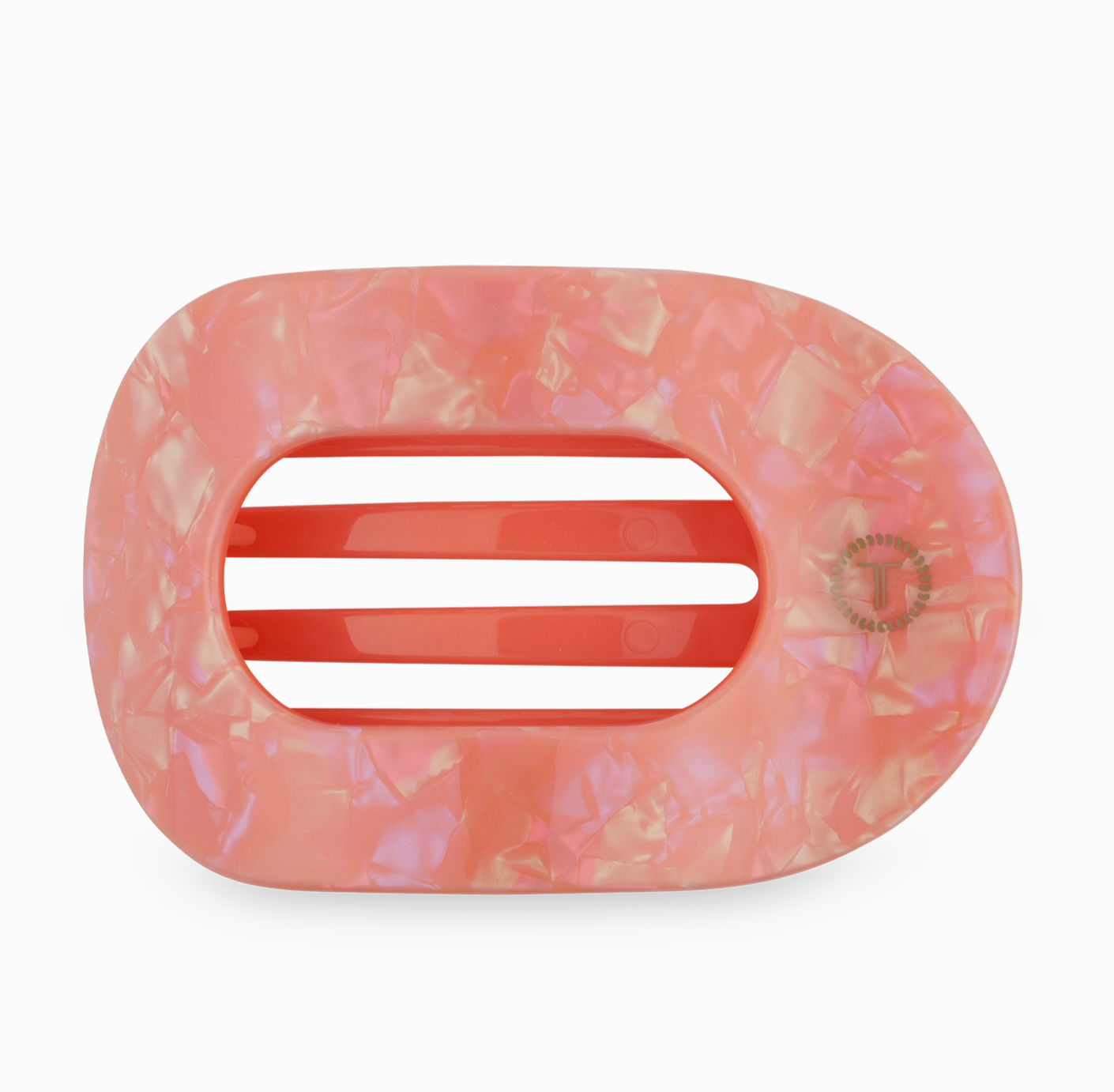 Flat Round Hair Clip - Dreamsicle