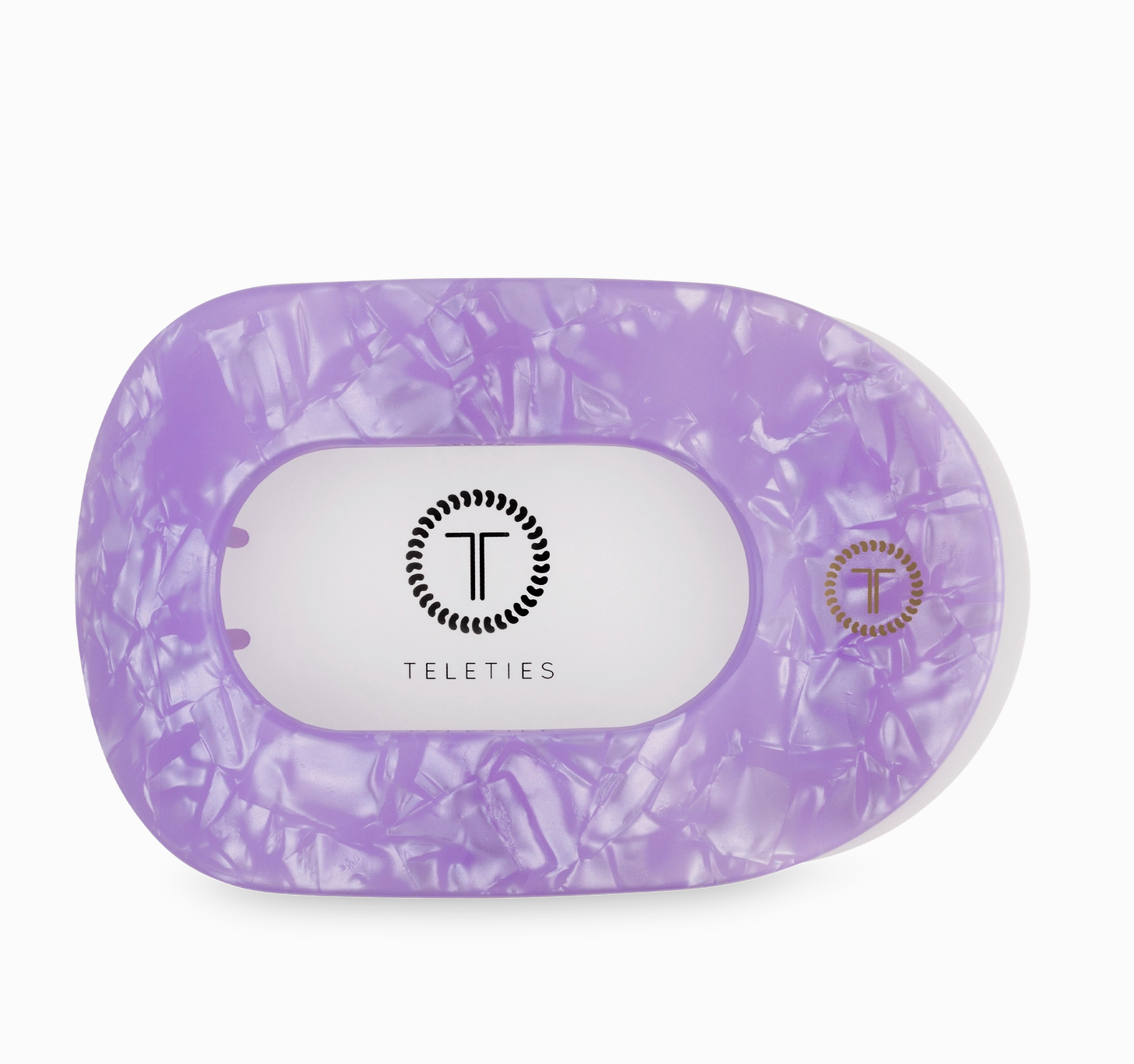 Flat Round Hair Clip - Lavender Mist