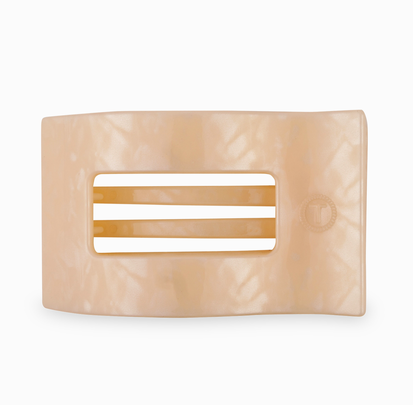 Flat Rectangle Hair Clip- Soft Surf