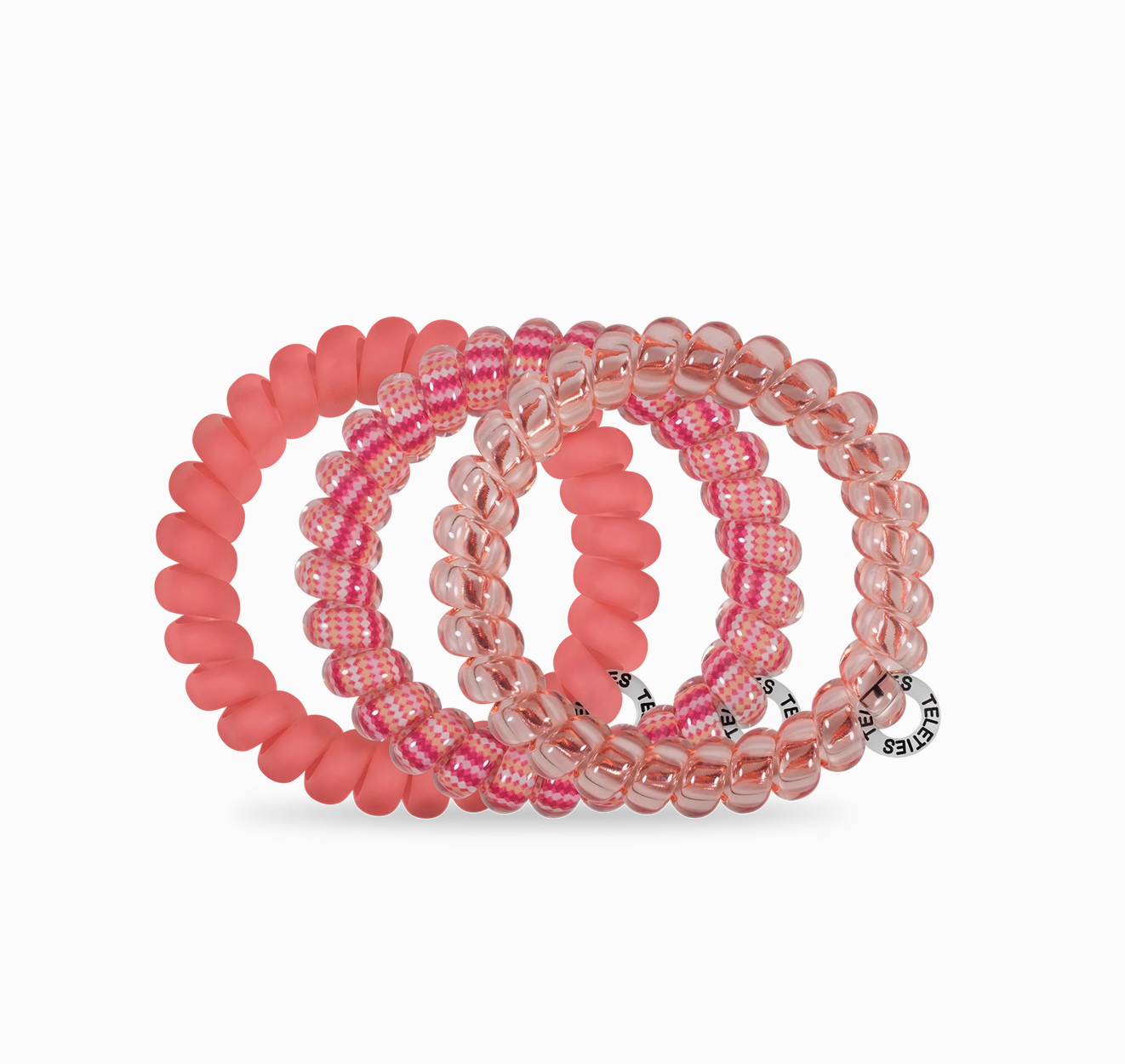 Spiral Hair Coils/Ties - Dreamsicle