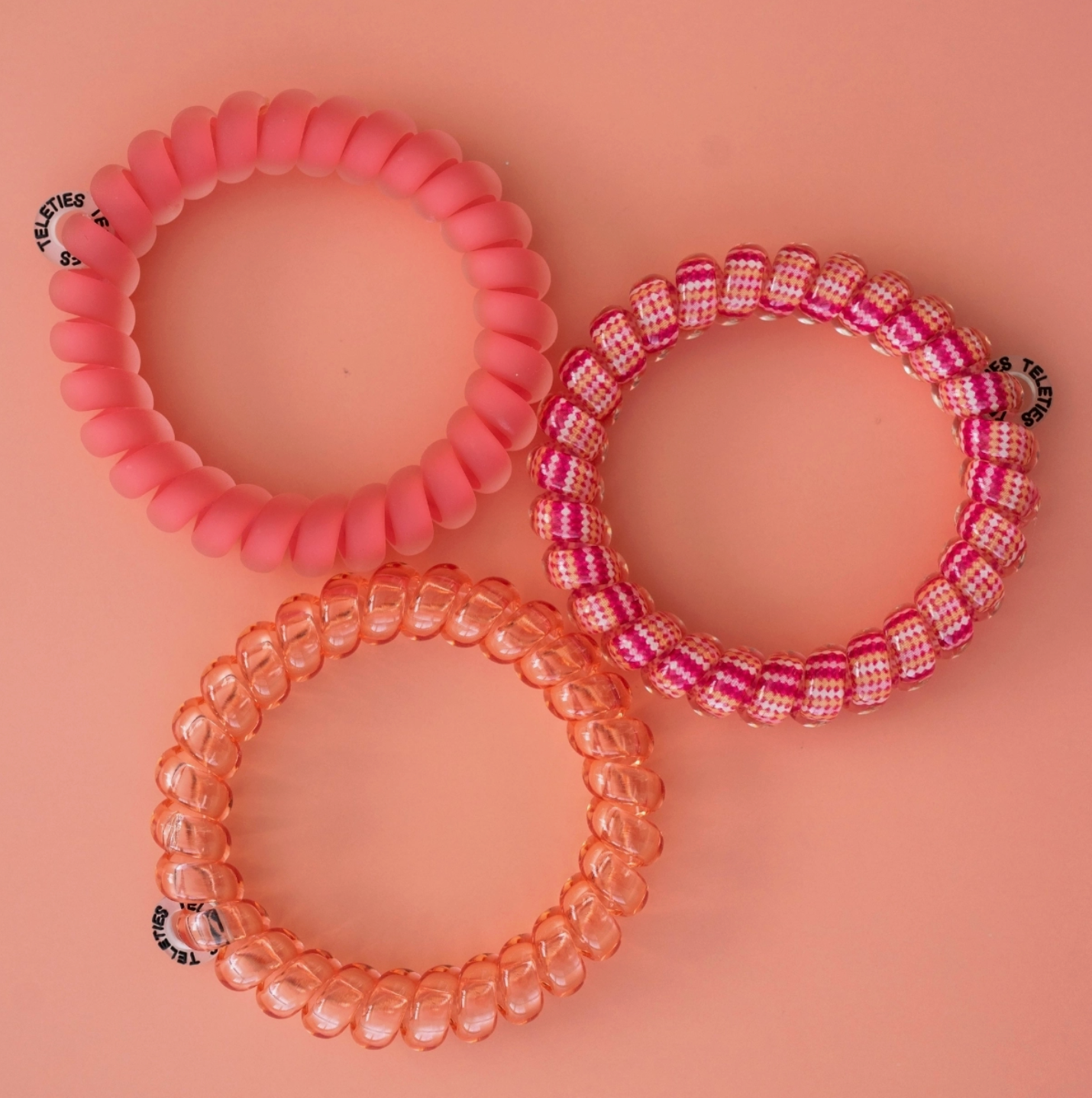 Spiral Hair Coils/Ties - Dreamsicle