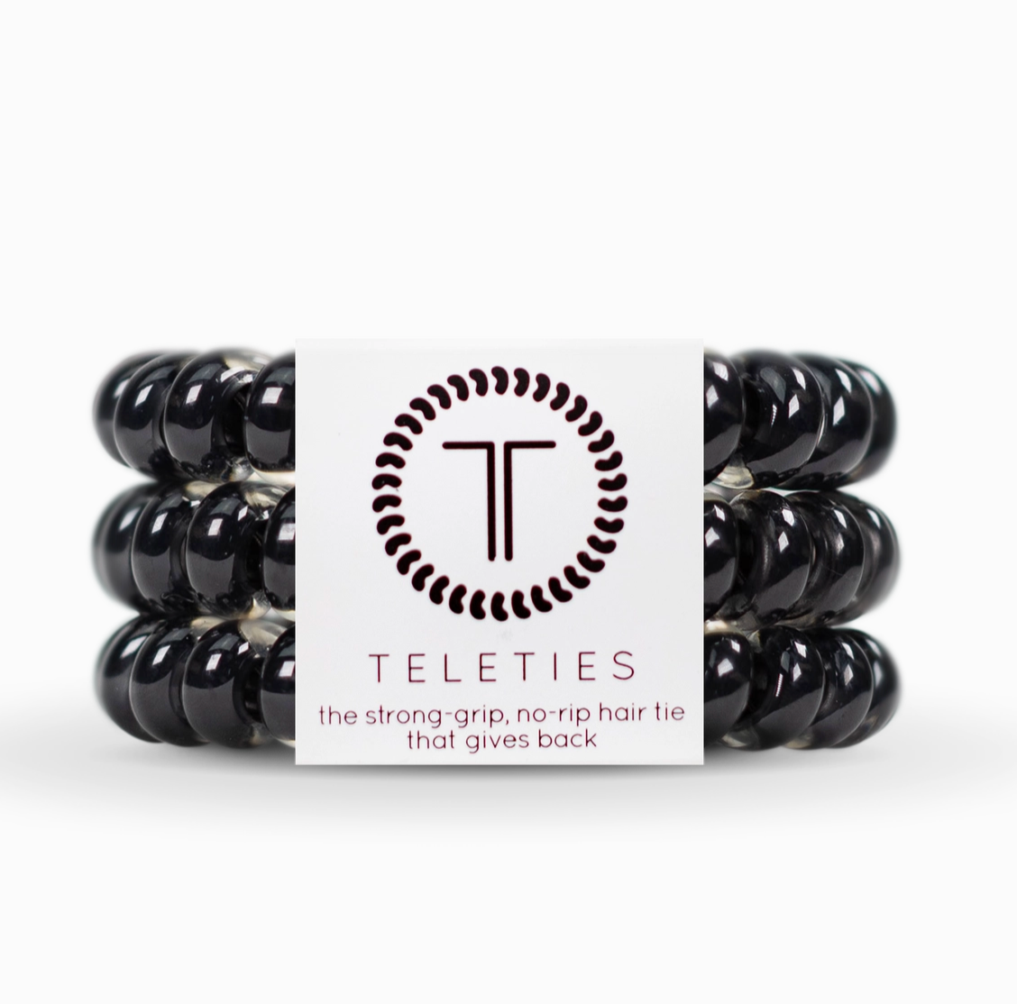 Spiral Hair Coils/Ties - Jet Black