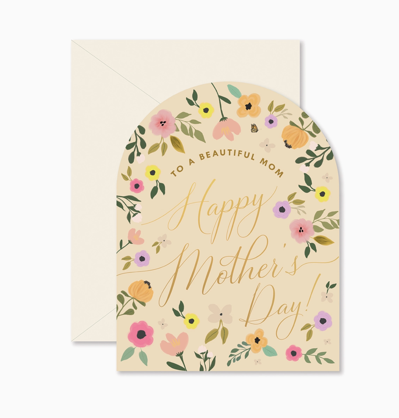 Arch Beautiful Mother's Day Floral Greeting Card