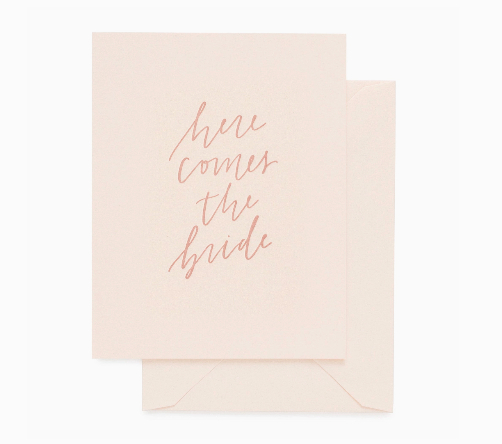 Here Comes the Bride Card