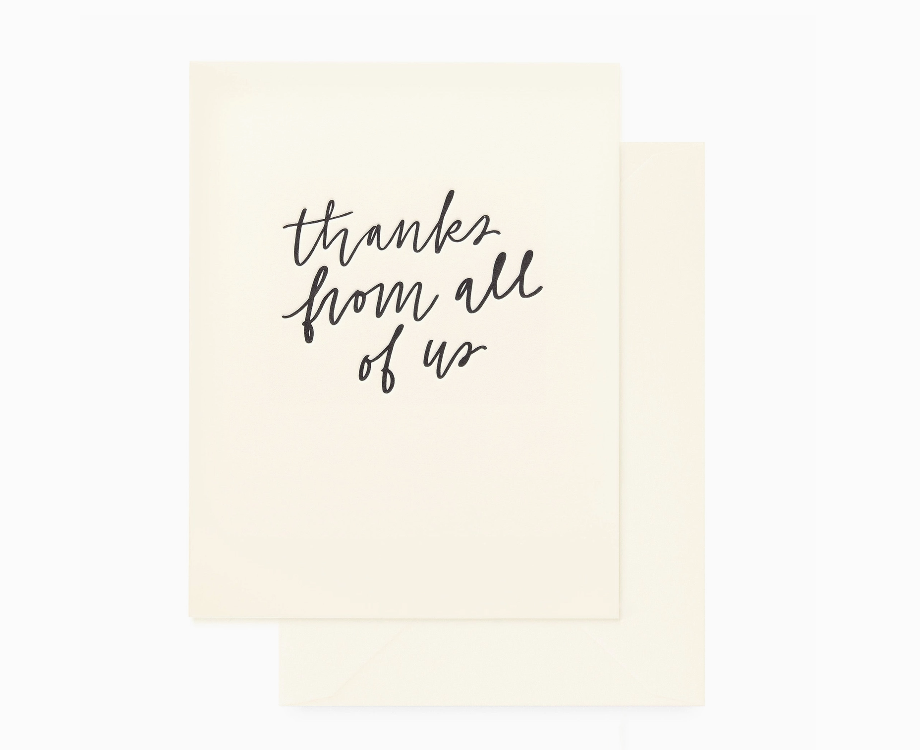 Thanks From All of Us Card