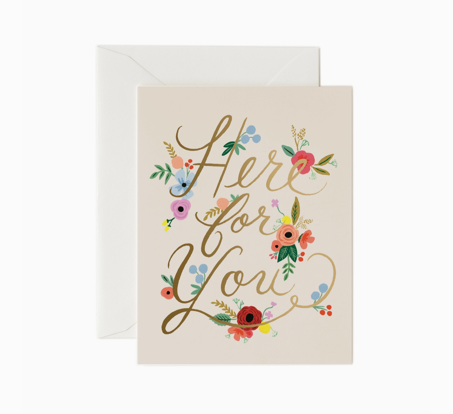 Floral Here For You Card