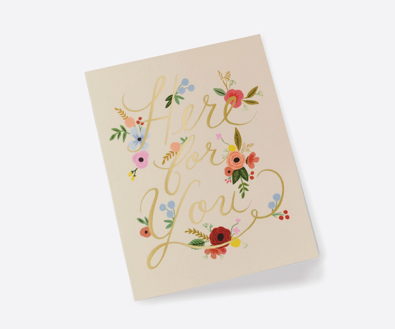 Floral Here For You Card