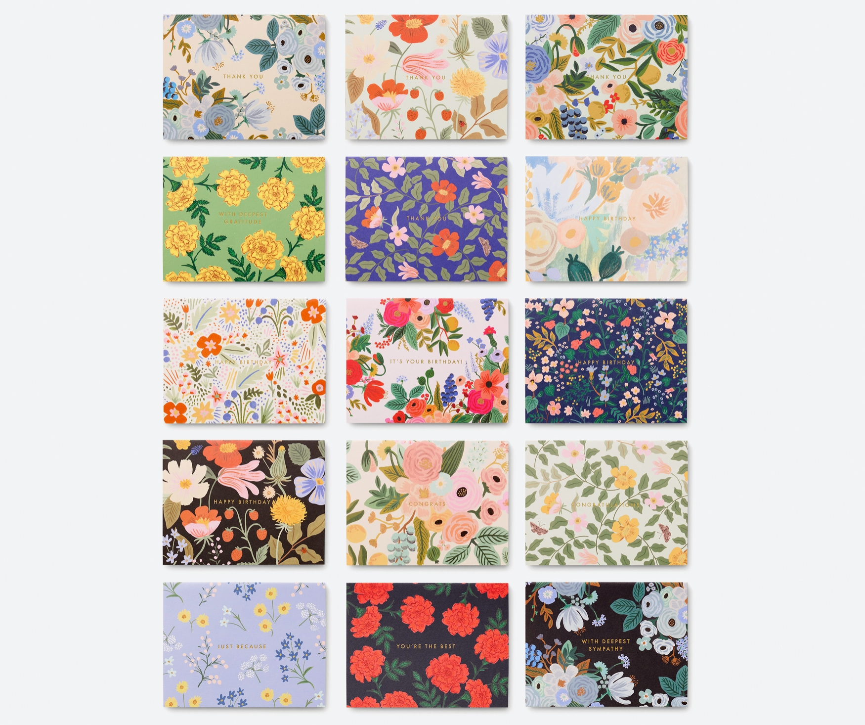 Mixed Florals Essentials Assorted Card Box