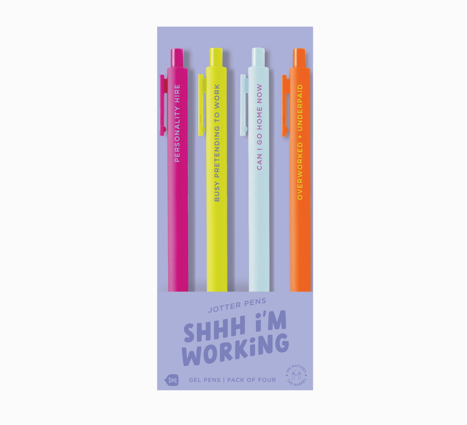 Shhh I'm Working Jotter Set - 4 Pack