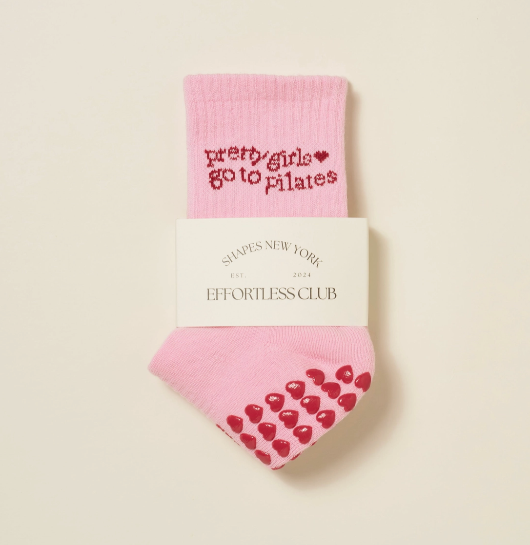Pink Pilates Girl Grip & Pilates Socks
