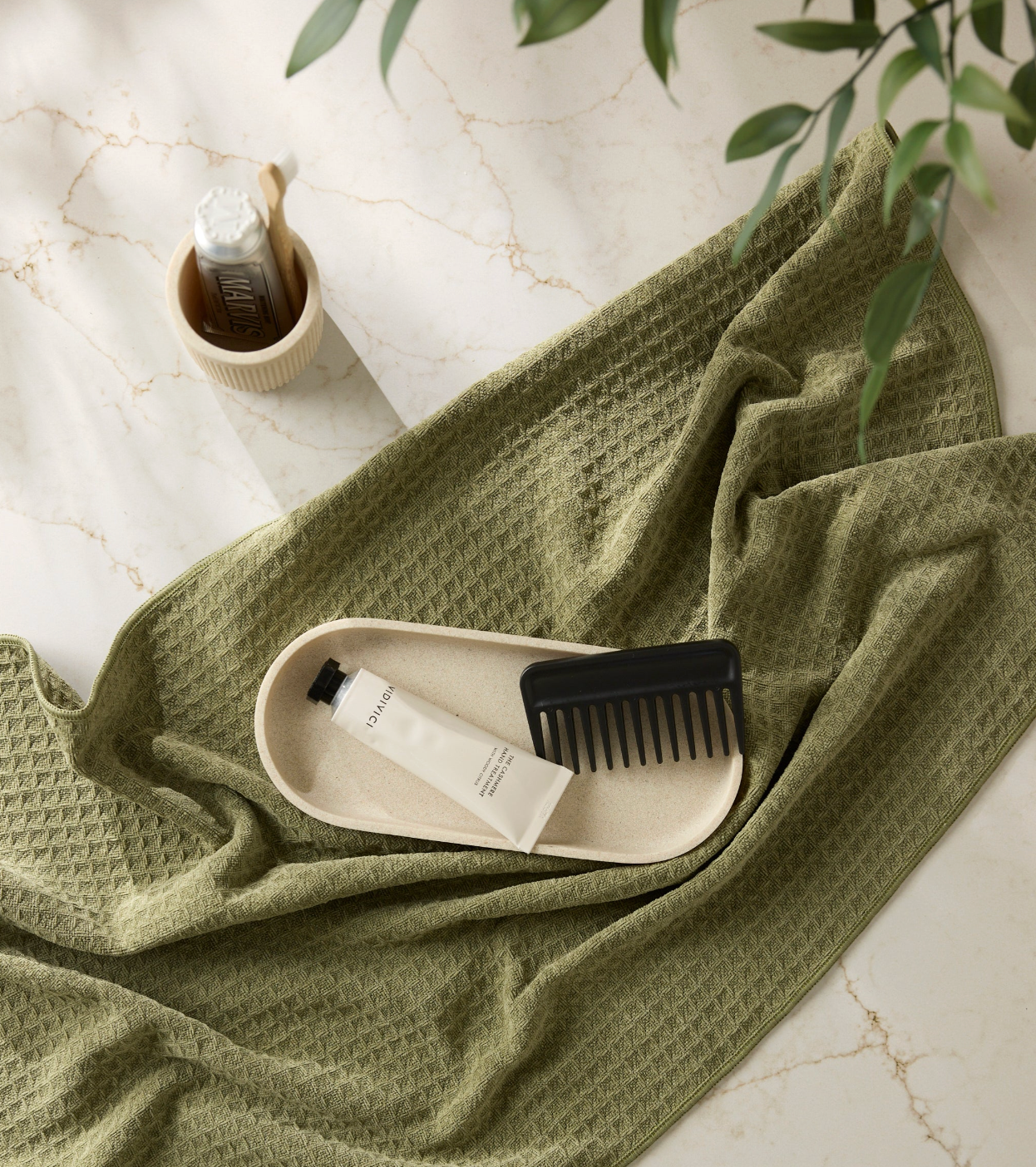 Olive Truffle Hand Towel