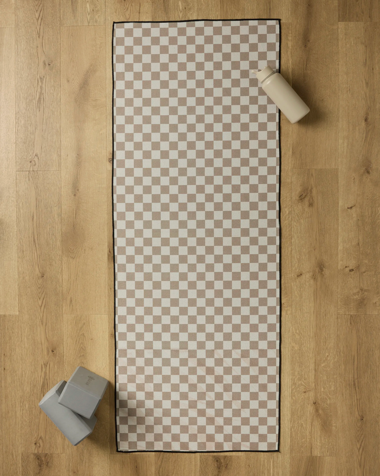 Checkered Yoga Towel