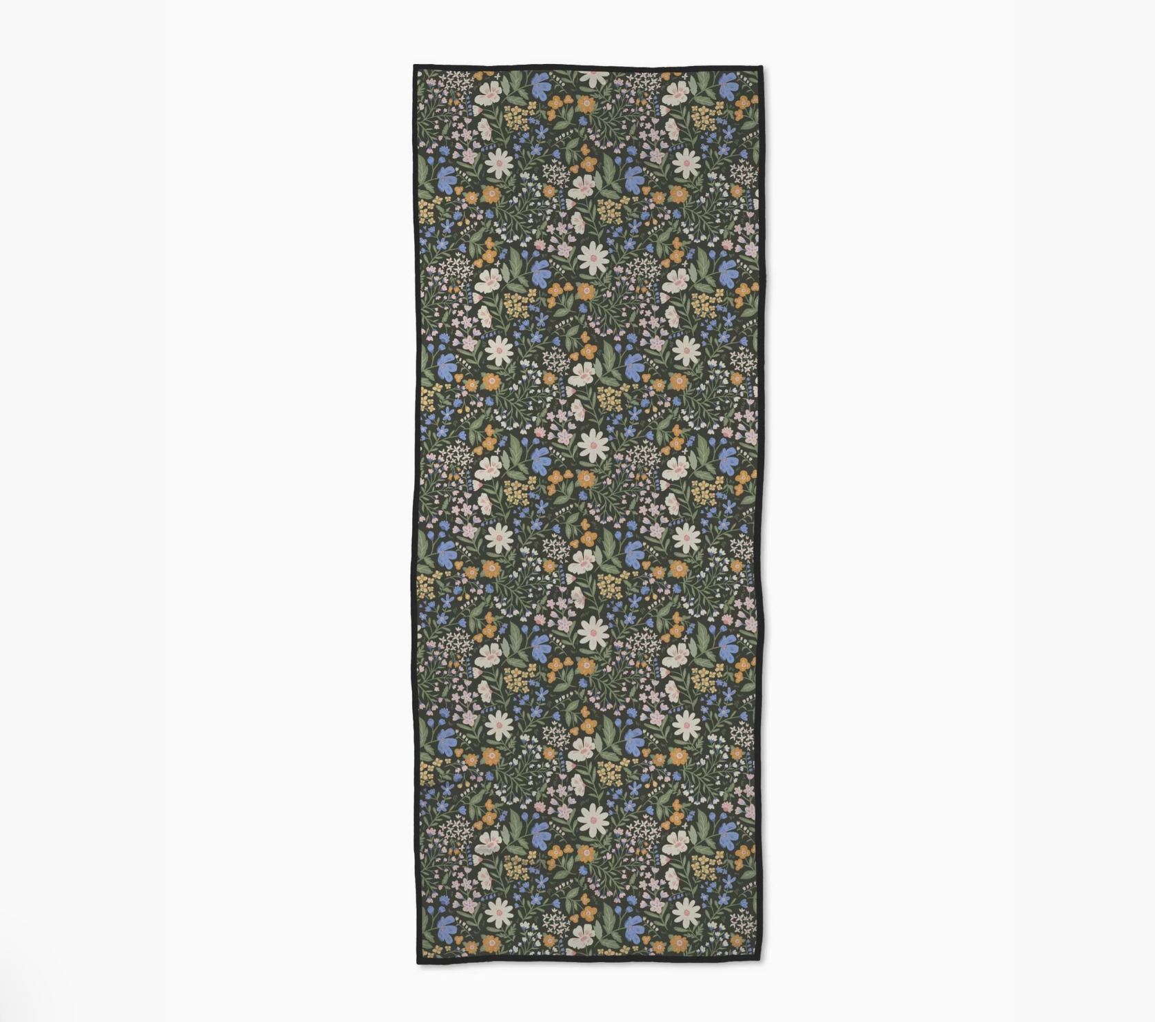 Wildflower Vine Blush Yoga Towel