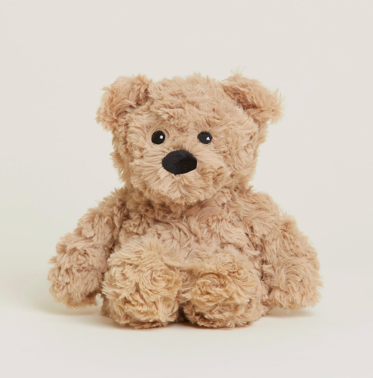 Brown Curly Bear Warmies Junior