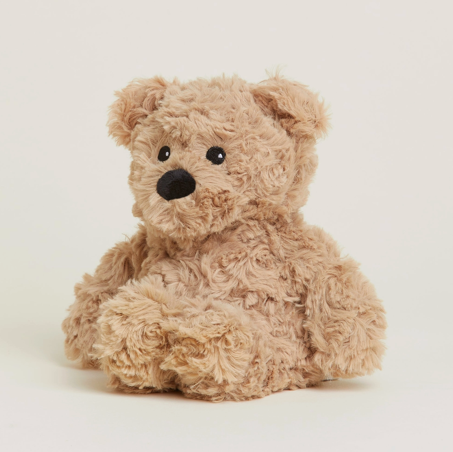 Brown Curly Bear Warmies Junior