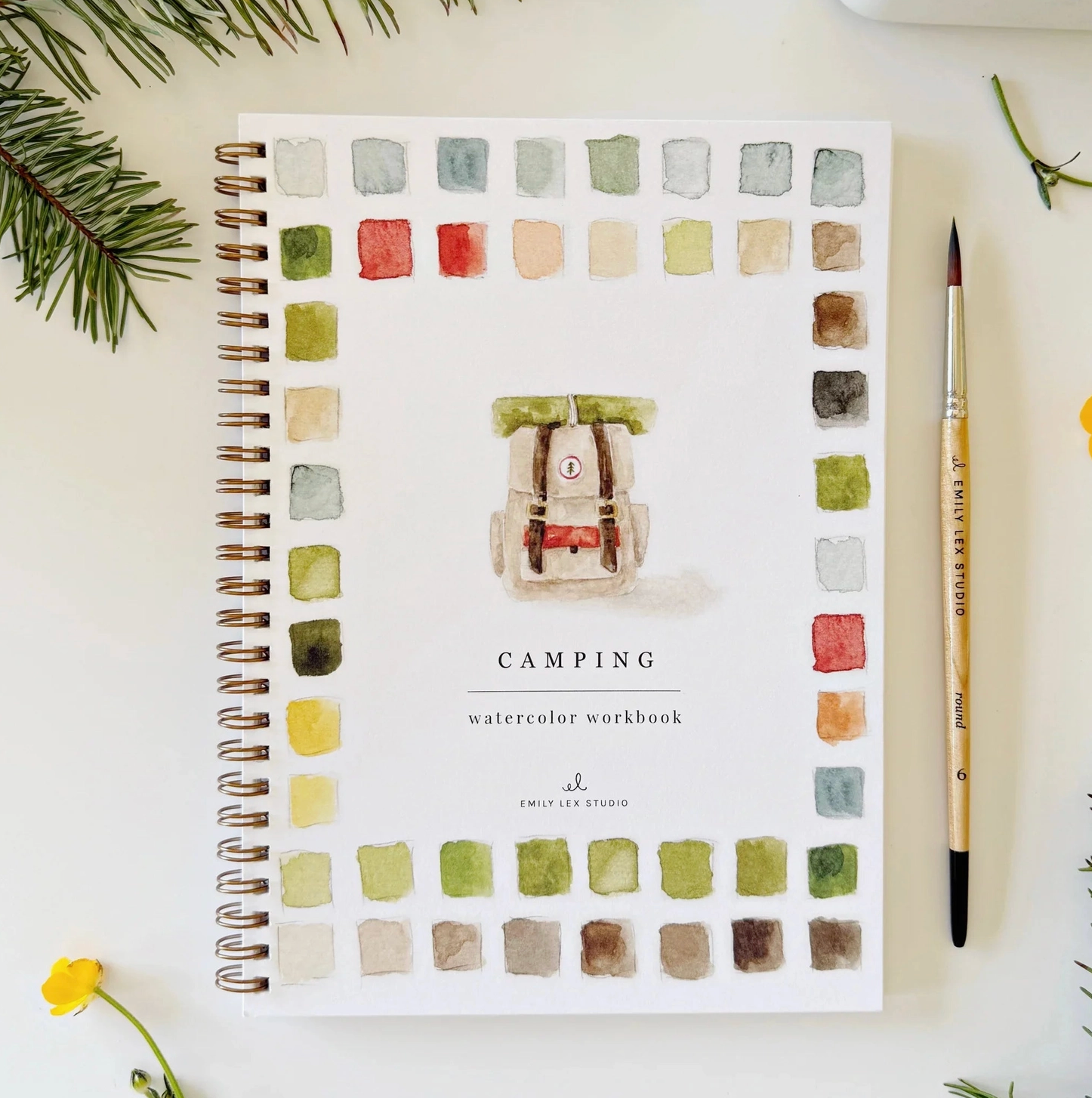 Camping Watercolor Notebook