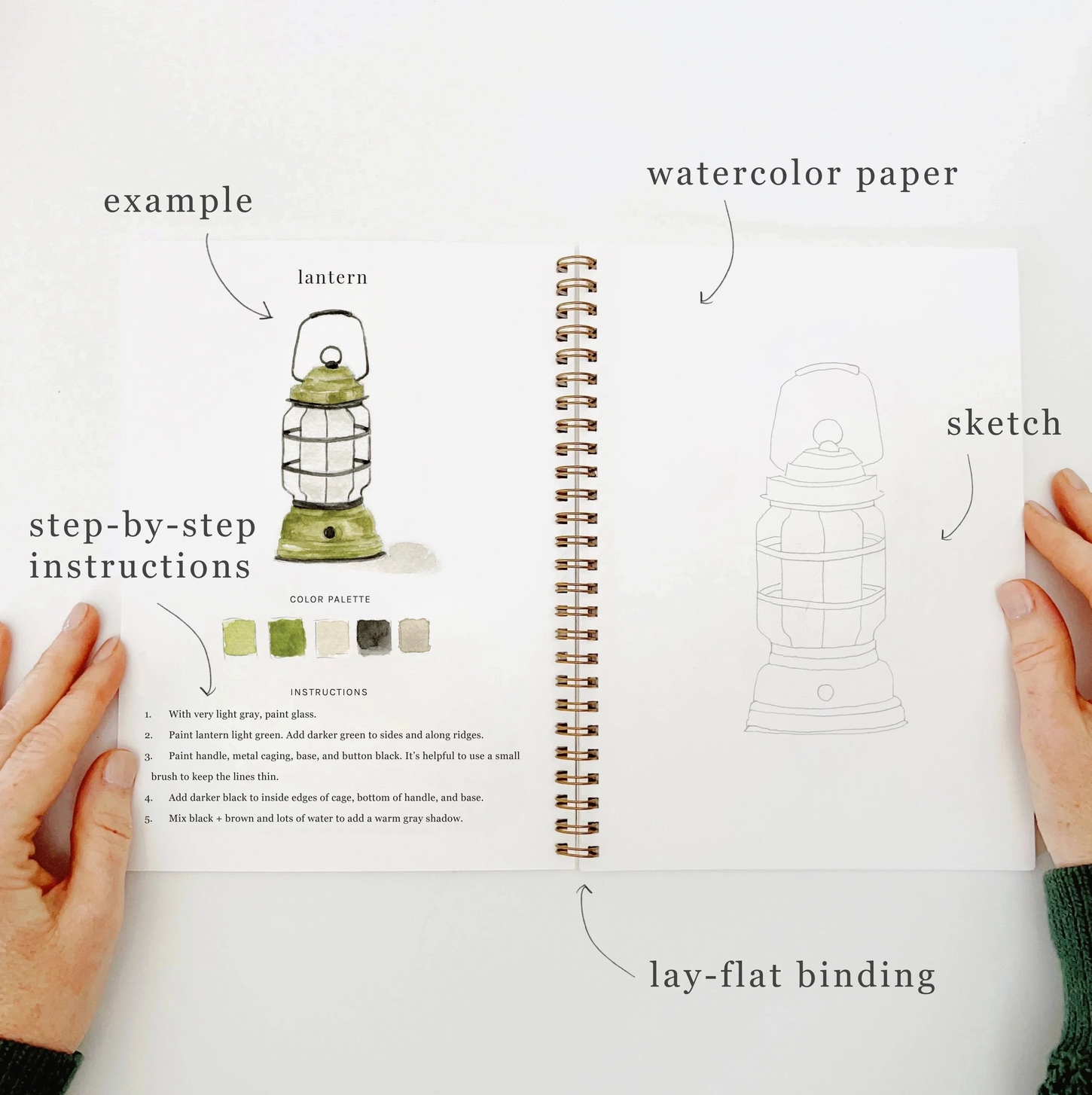 Camping Watercolor Notebook